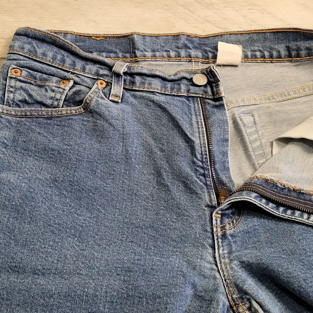 👖Vintage 90s Levi's 517 Bootcut Jeans Mens 34x31 Blank Red Tab Made USA Western